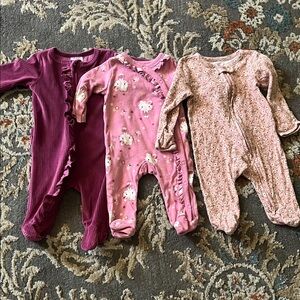 Adorable Pink and magenta infant Onesies